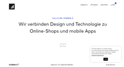 Desktop Screenshot of komma-d.de