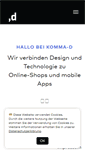 Mobile Screenshot of komma-d.de